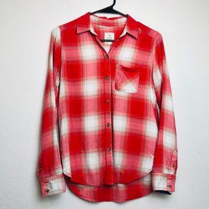 AEO Vintage Boyfriend Buffalo Plaid Flannel